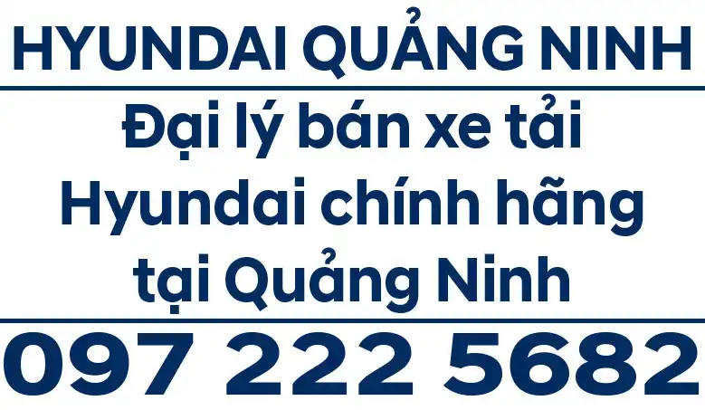 Đại lý bán xe tải Hyundai tại Quảng Ninh - Các dòng xe tải Hyundai chính hãng mới nhất - Hỗ trợ trả góp lãi suất ưu đãi, thủ tục nhanh gọn...